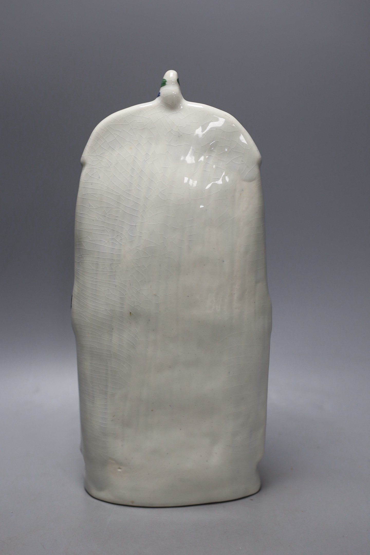 A Victorian Staffordshire flat-back pottery figure, 'Spurgeon', 30cm